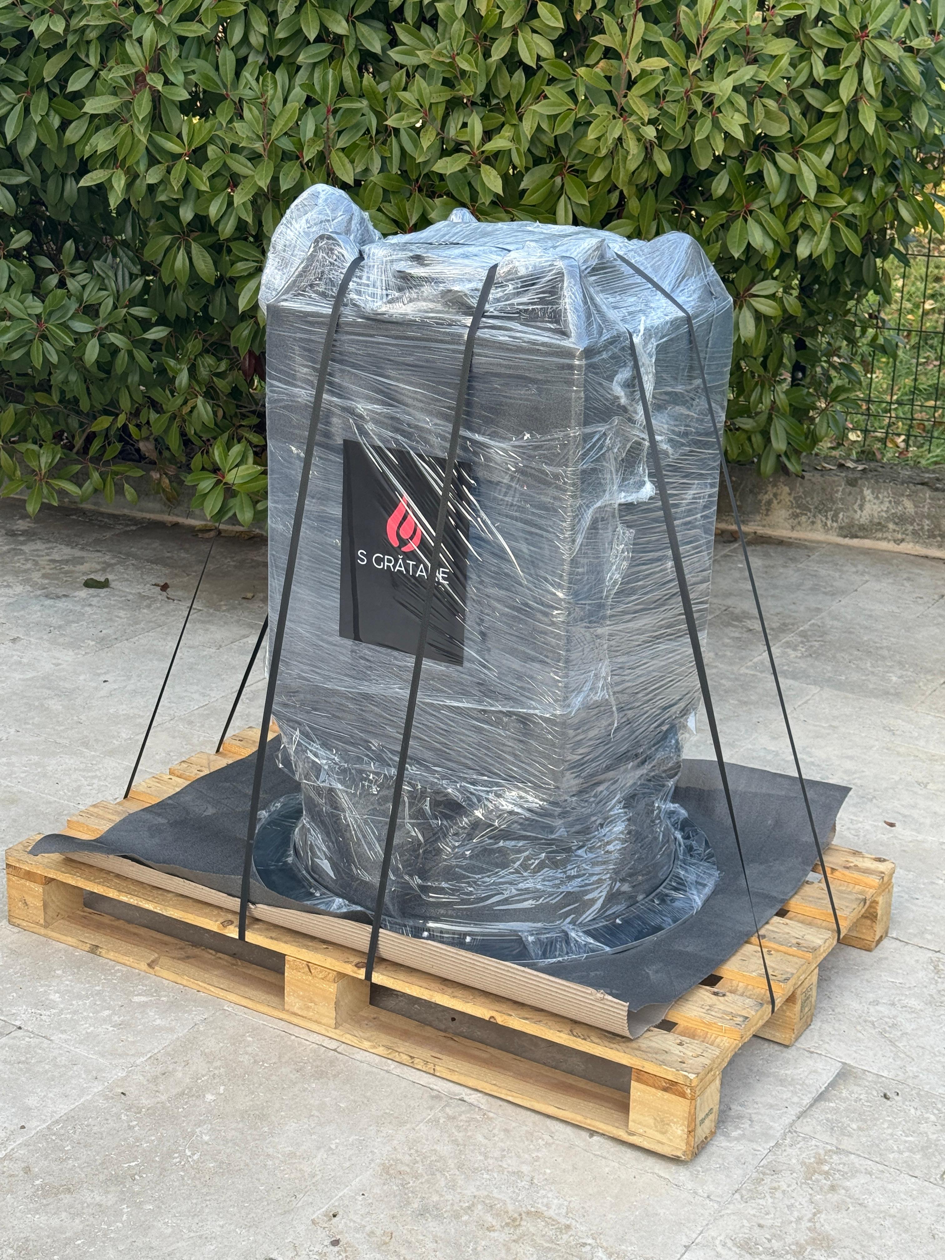 Grătar cu plită 75cm diametru fără blat de lemn